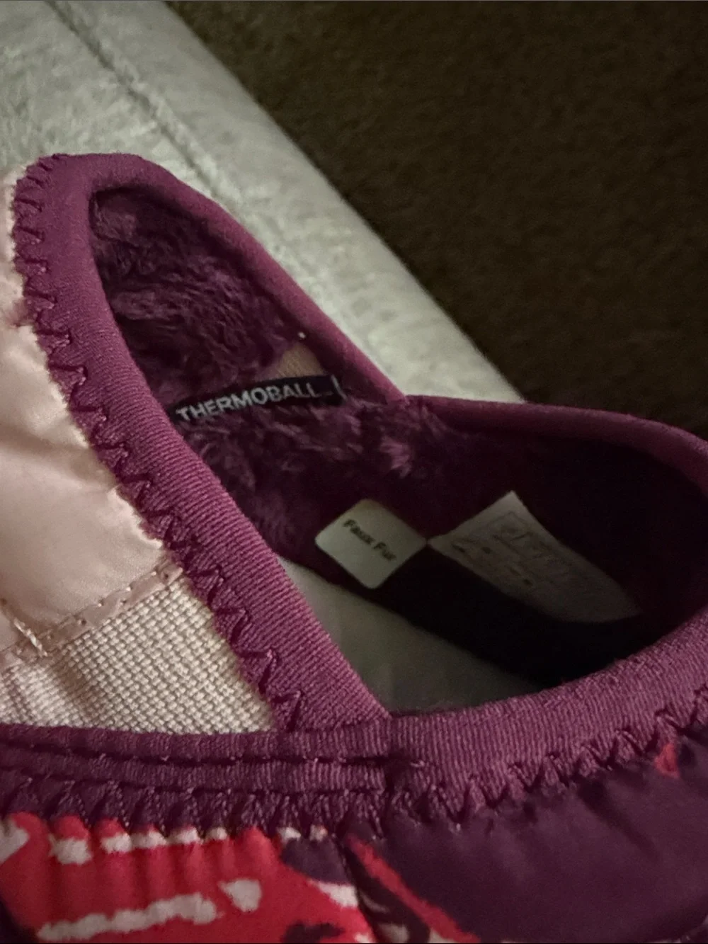 The North Face Kids' Pink, Red and Purple Slip-On Cozy Clog Shoes